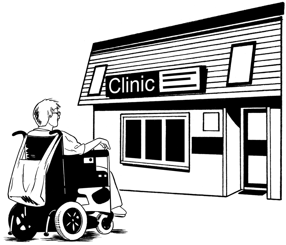 doctor visit wheelchair